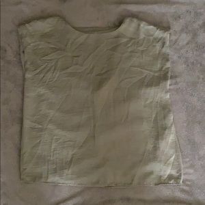 Cute Green Blouse with V backing